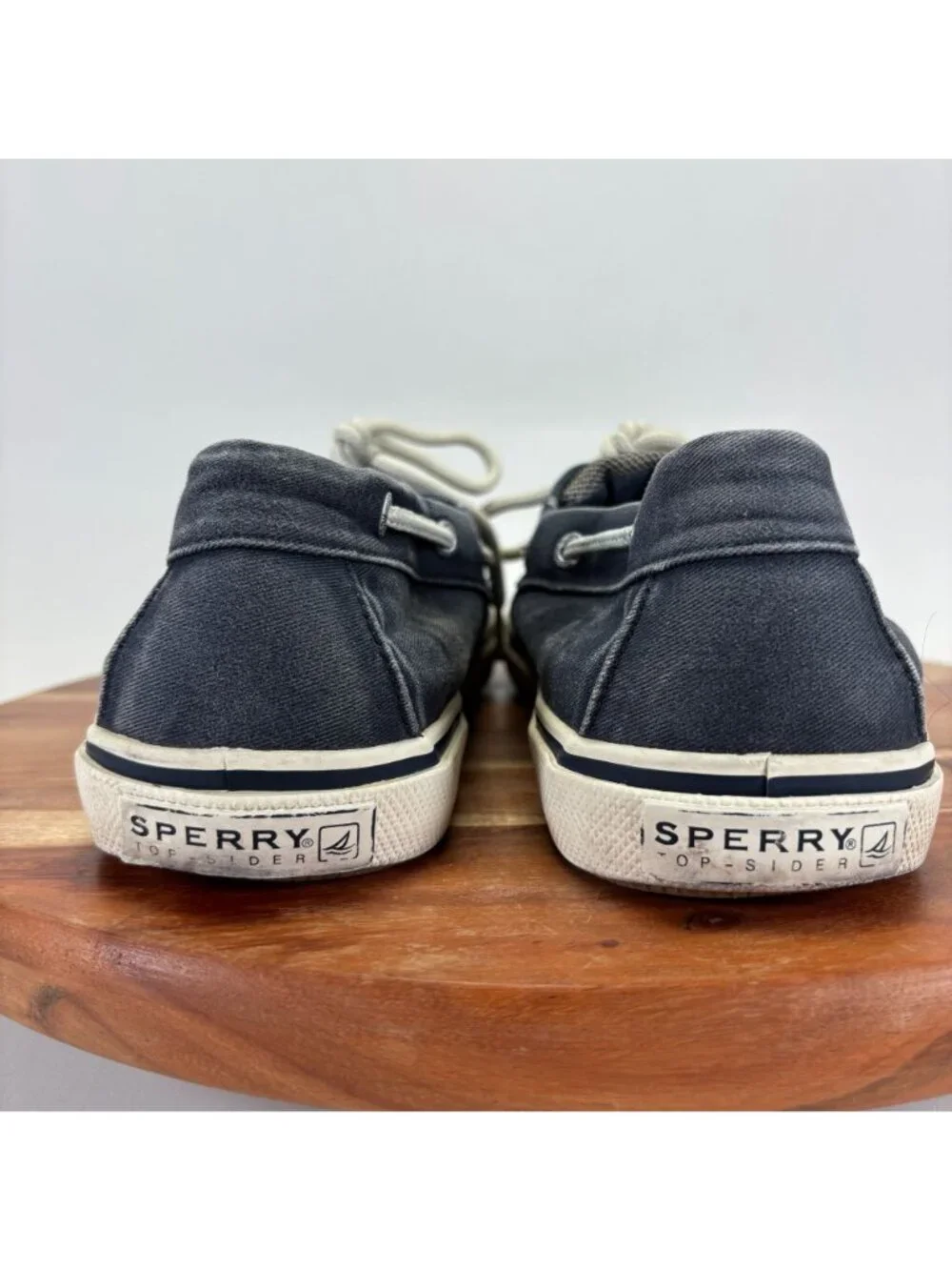 Sperry Top-Sider Casual Boat Shoes Two Eye Canvas Blue 0777914 Mens Size 10.5 M